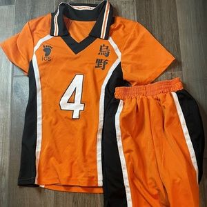 Haikyuu Nishinoya Cosplay Jersey, Shorts and Kneepads